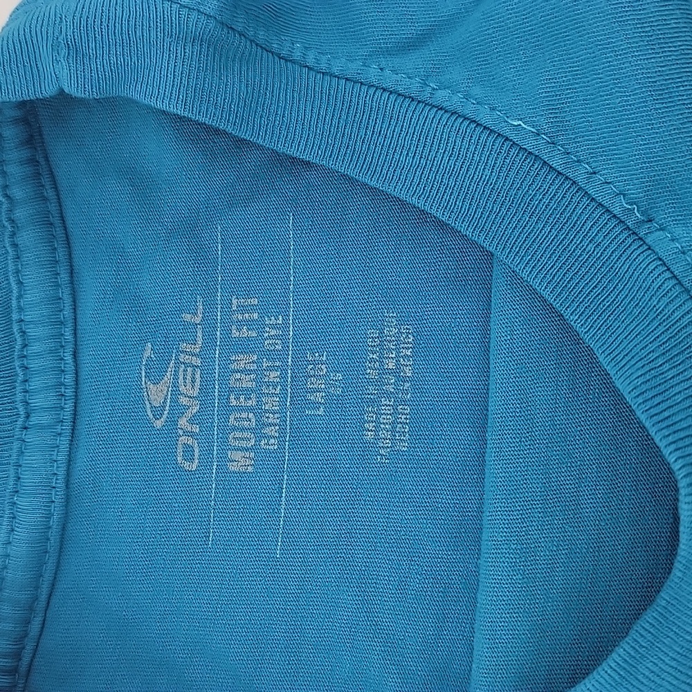 O'Neill Surf T Shirt Mens Large Blue Graphic Sunset Wave Short Sleeve Tee - Picture 8 of 8